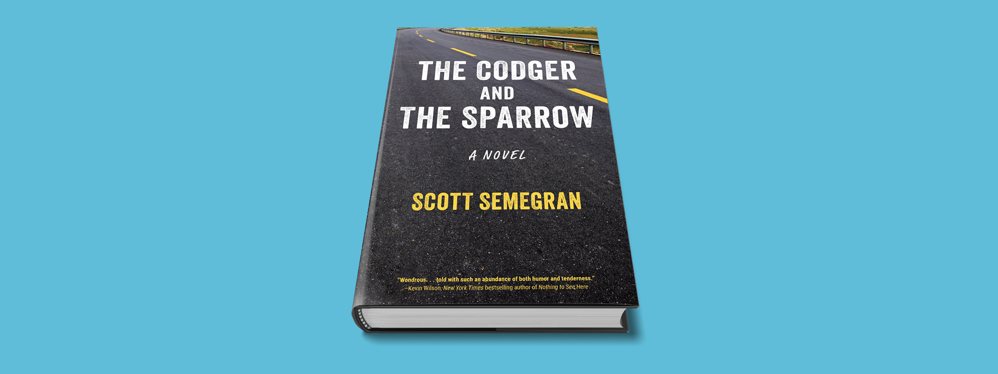 The Codger and the Sparrow book on blue background