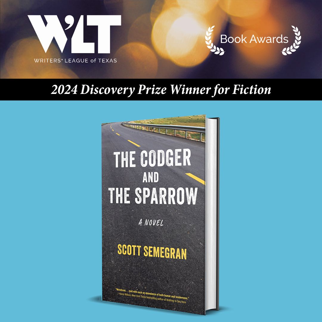 THE CODGER AND THE SPARROW is the Discovery Prize Winner for Fiction