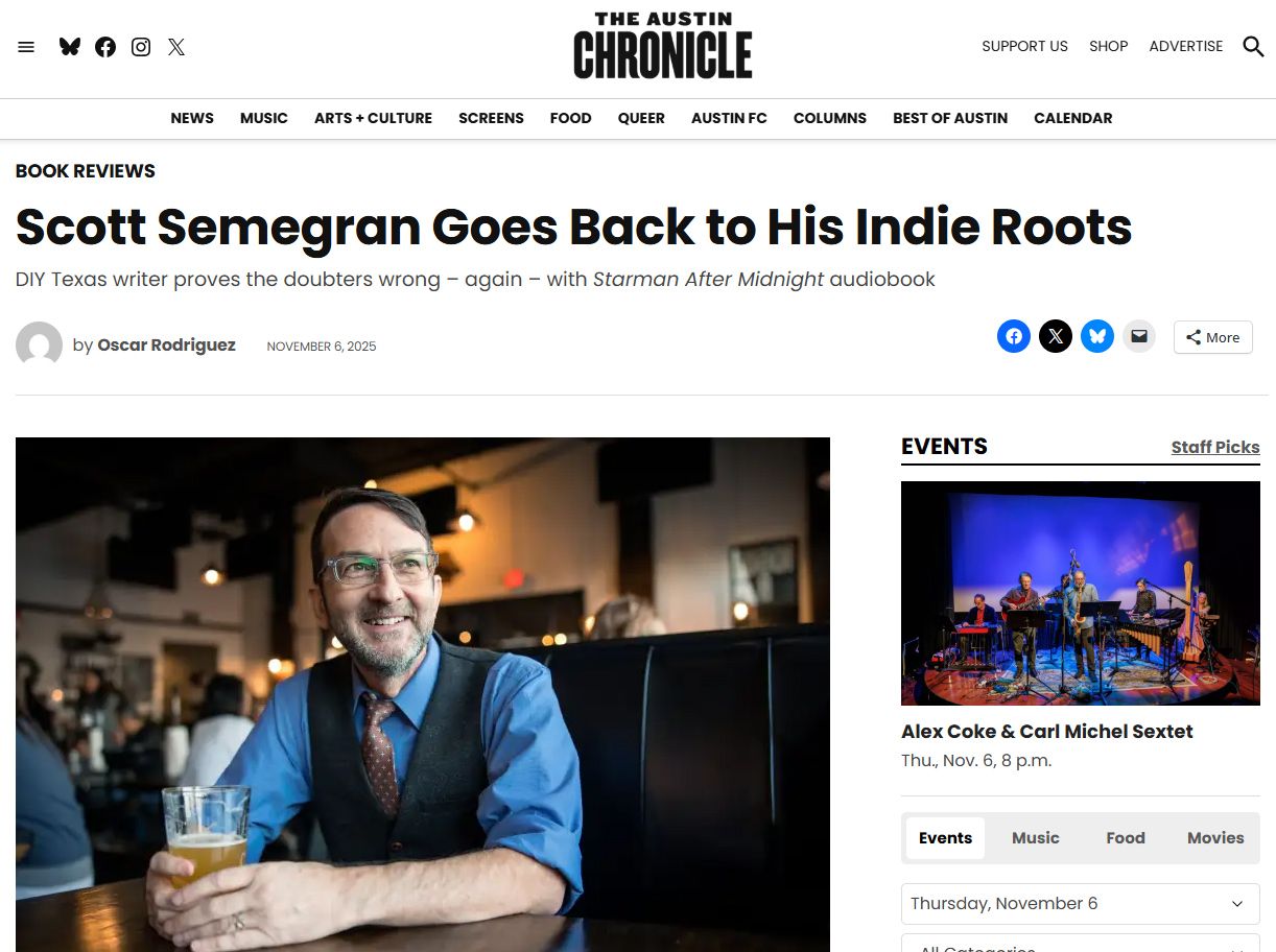 Scott Semegran Featured in the Austin Chronicle